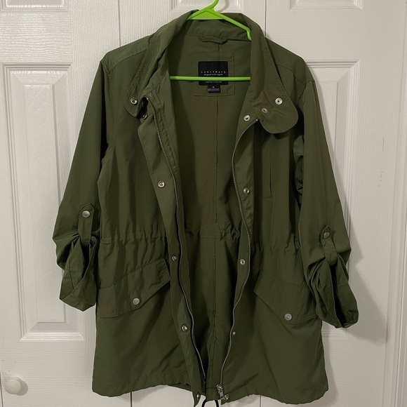 Sanctuary Women’s Green Anorak Utility Jacket Adjustable‎ sleeve size Medium - Picture 8 of 16